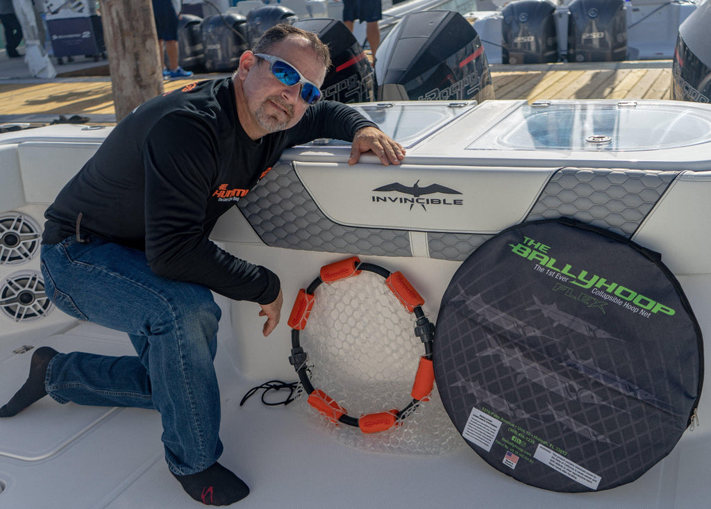 ballyhoop fishing net The Flex Collapsible Hoop The Ballyhoo Bait Net Length - Power - Handle:42